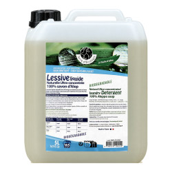 Bidon de 5 L de lessive liquide naturelle 100% savon d’Alep Terre d’Écologis